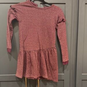 Long Sleeve Ruffle Hem Dress